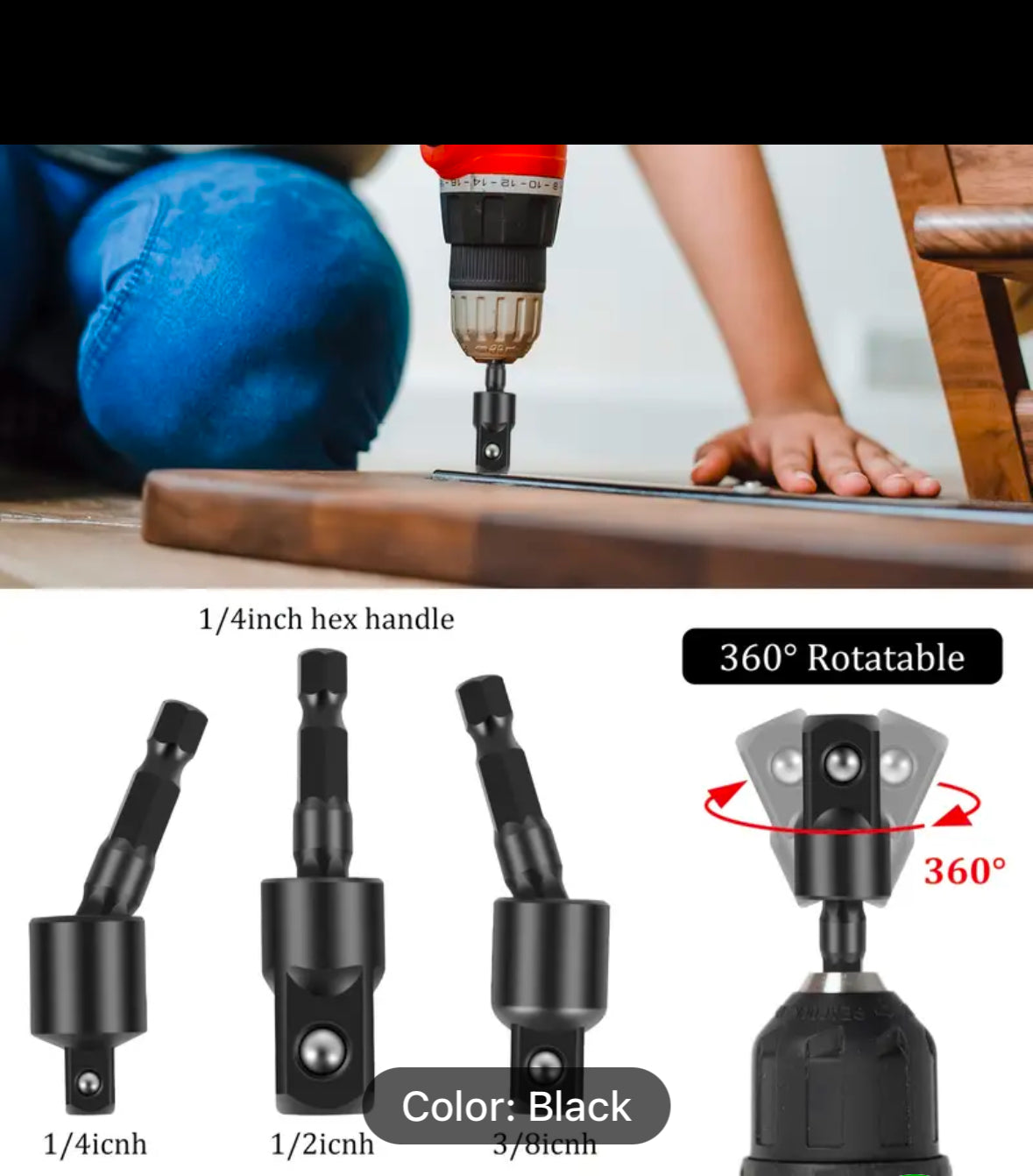 19-Piece Flexible Drill Bit Extension Set | Bendable Shaft & 360° Rotatable Adapter for Tight Spaces