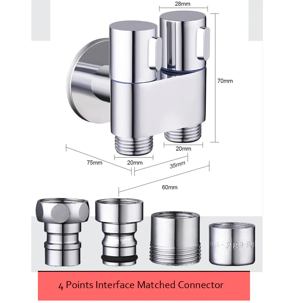 High-Pressure Toilet Spray Bidet Set in Gray