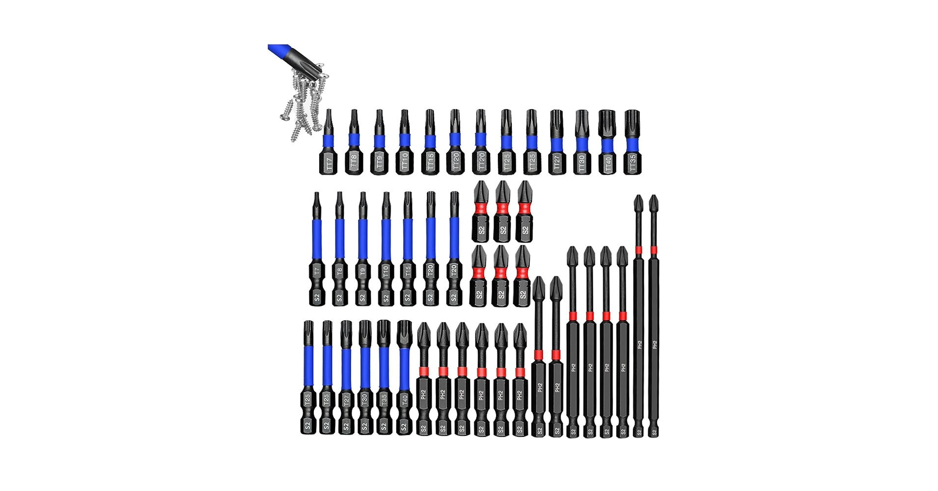 46pcs Magnetic impact Nut driver